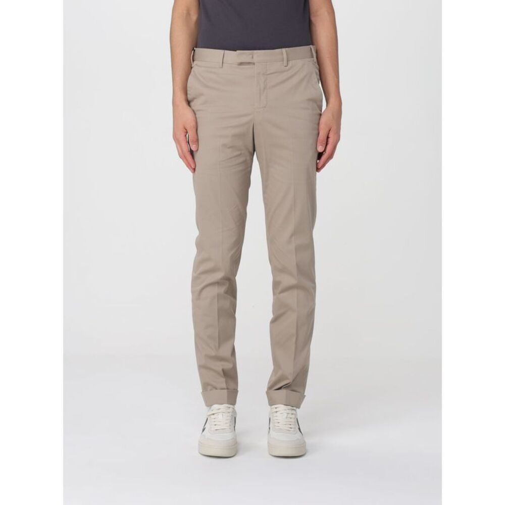 Pt Torino Men Pt Torino Tailored Trousers In Cotton And Silk Blend